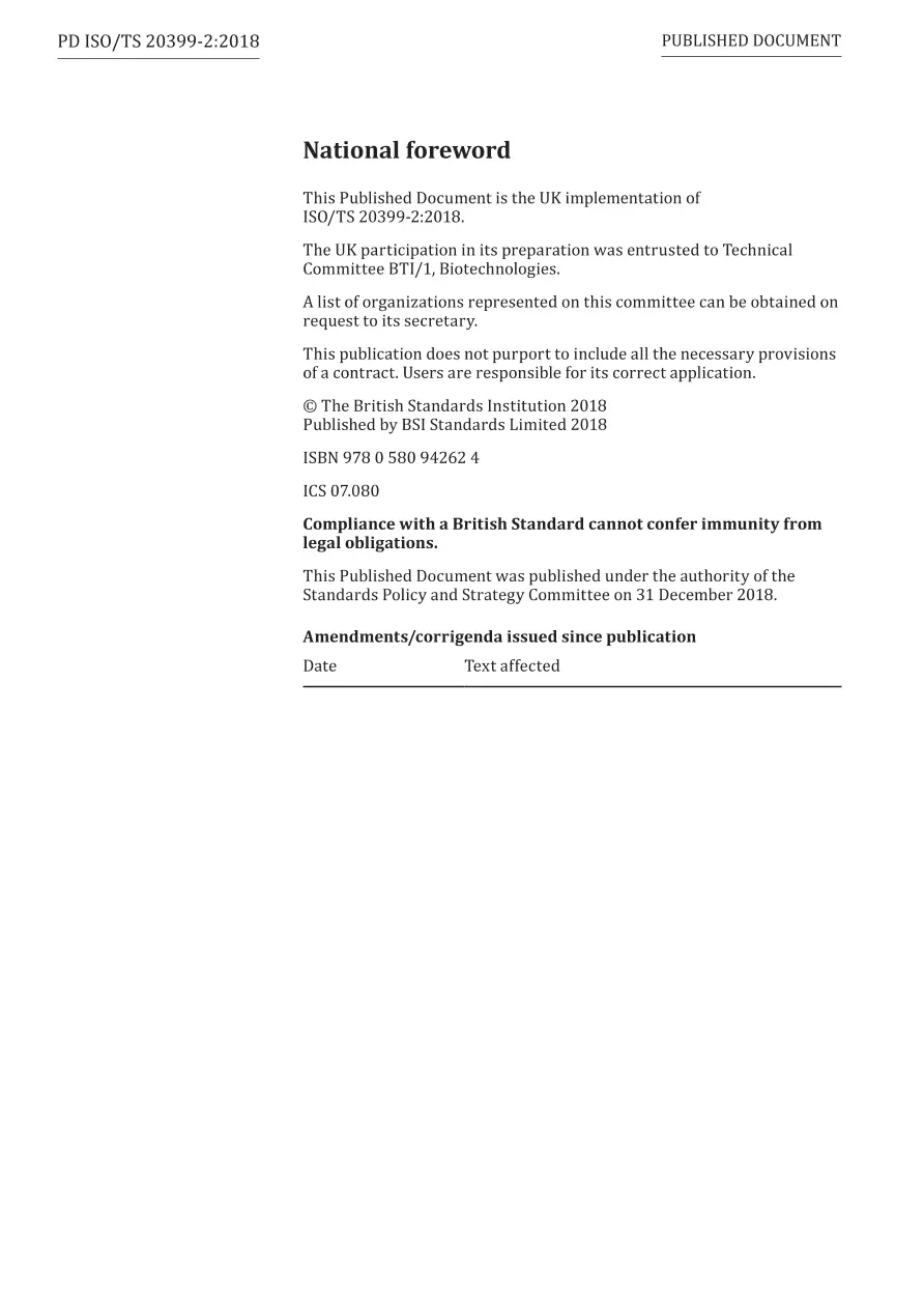BS PD ISO/TS 20399-2:2018 pdf