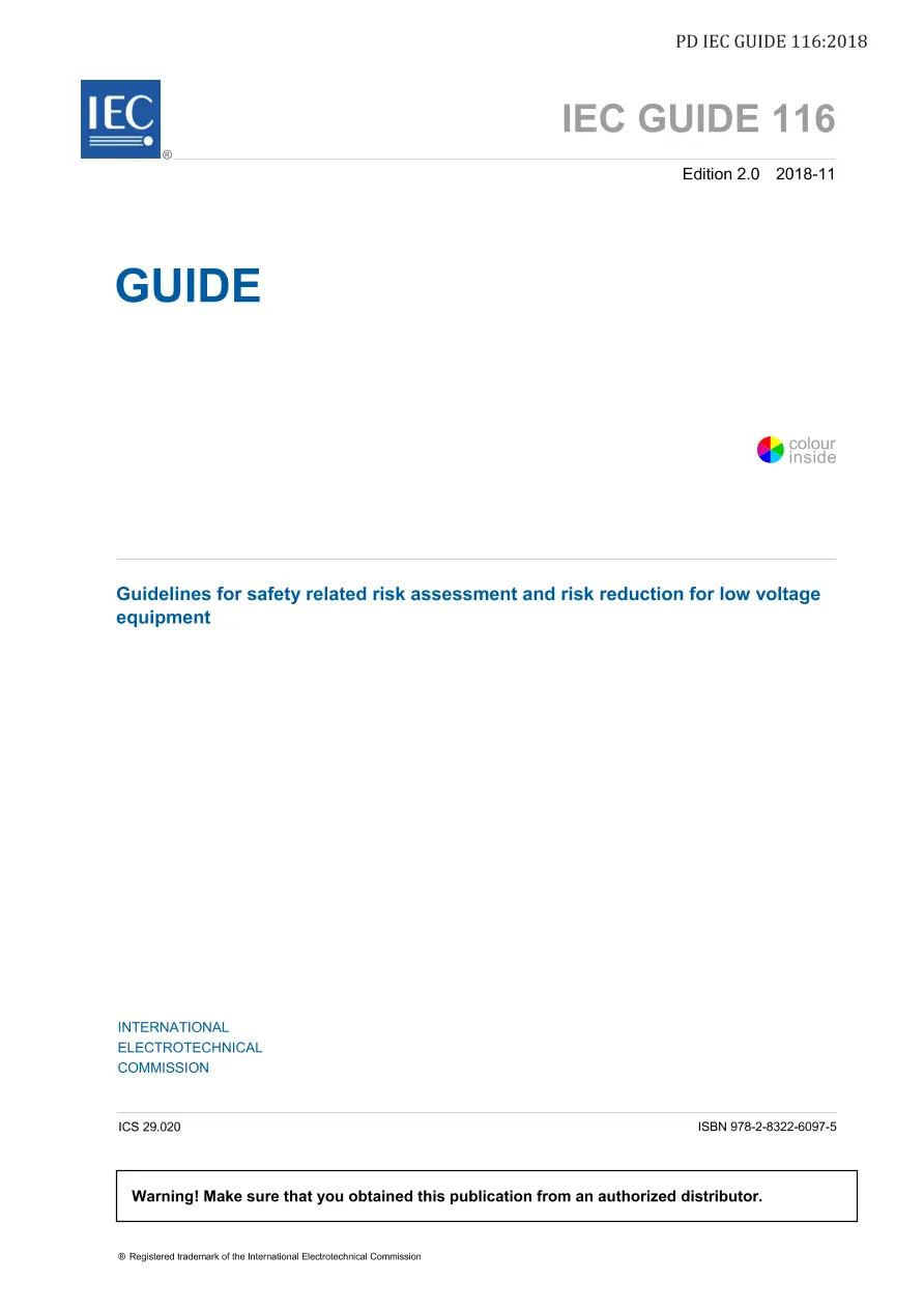 BS PD IEC GUIDE 116:2018 BS PD IEC GUIDE 116:2018 pdf
