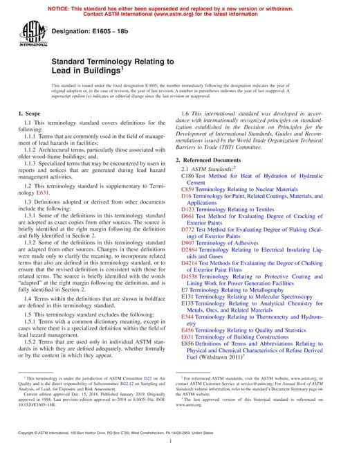 ASTM E1605-18b pdf