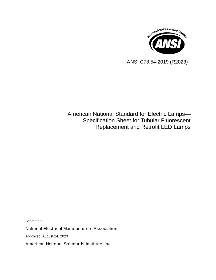 ANSI C78.54-2019 (R2023) ANSI C78.54-2019 (R2023) pdf
