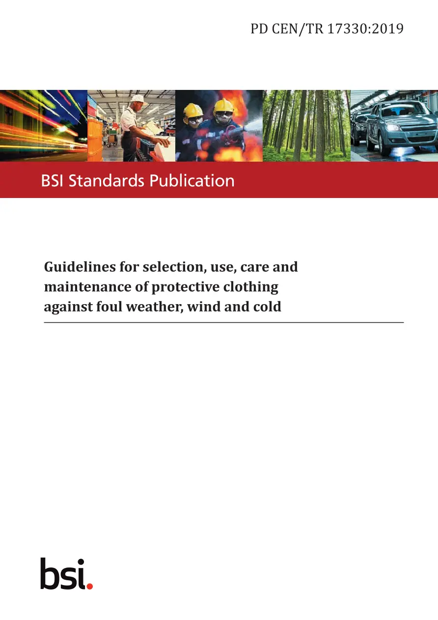 BS PD CEN/TR 17330:2019 BS PD CEN/TR 17330:2019 pdf