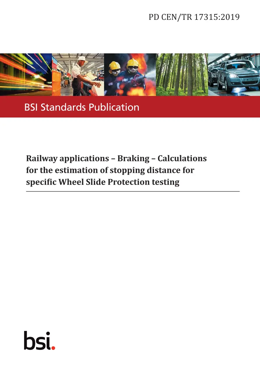 BS PD CEN/TR 17315:2019 pdf