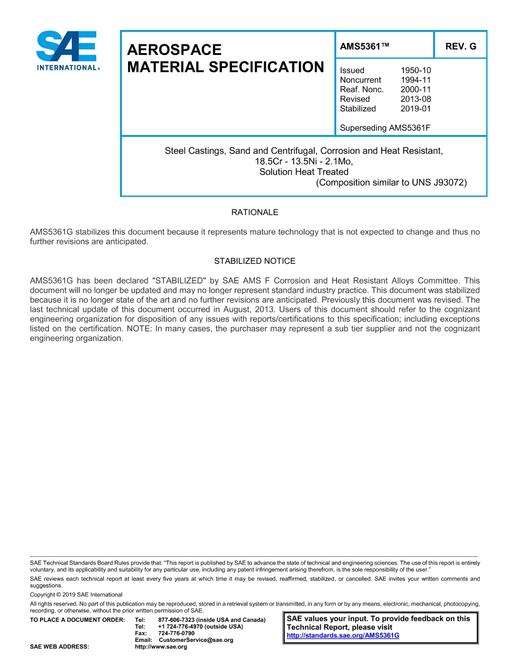 SAE AMS5361G SAE AMS5361G pdf