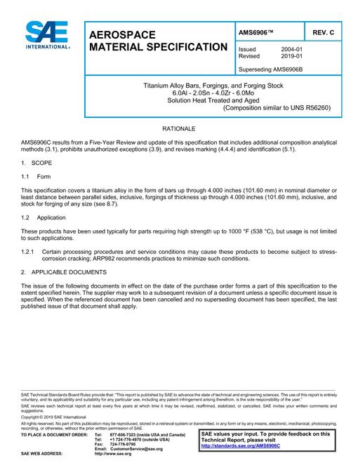 SAE AMS6906C SAE AMS6906C pdf
