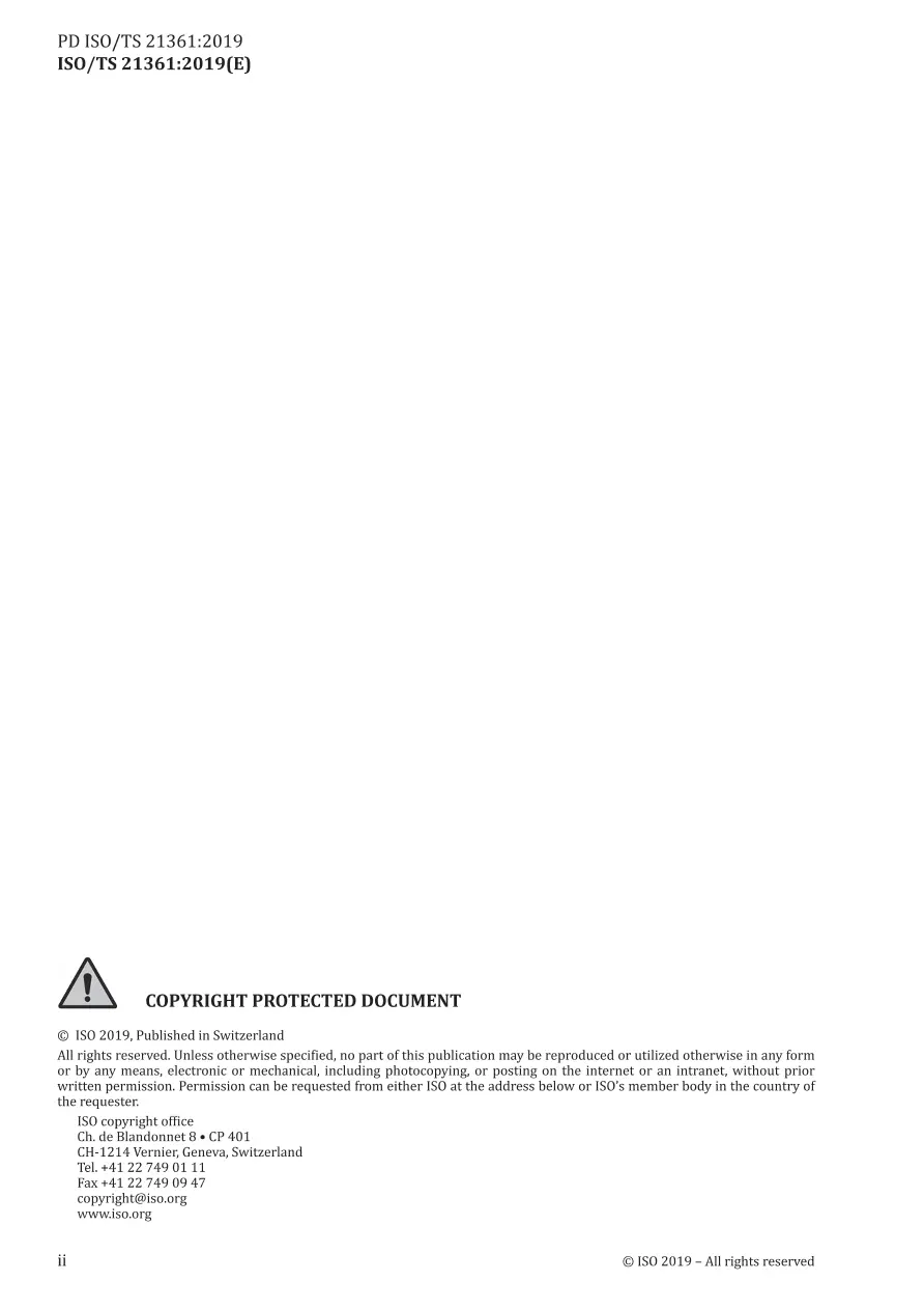 BS PD ISO/TS 21361:2019 pdf