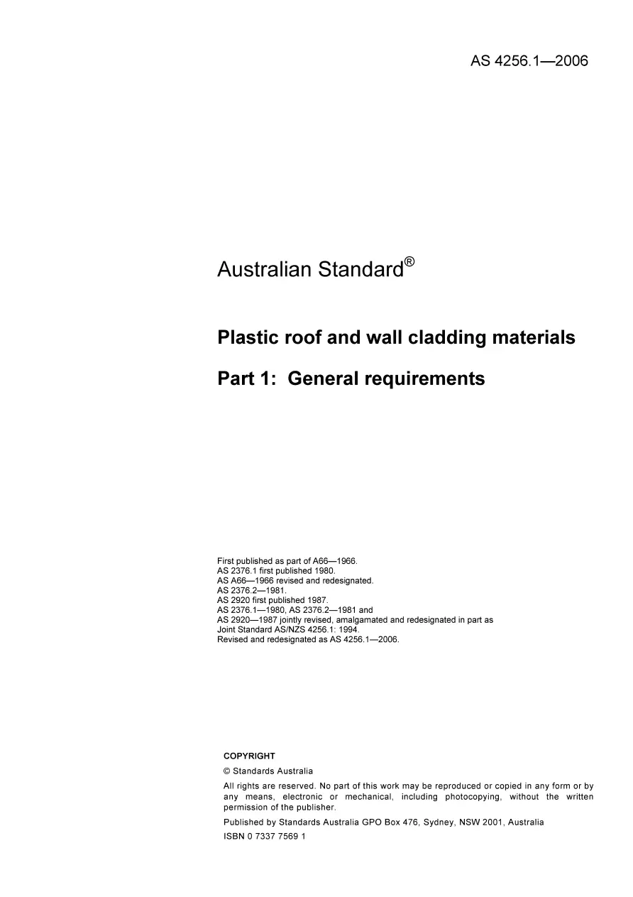 AS 4256.1-2006 AS 4256.1-2006 pdf