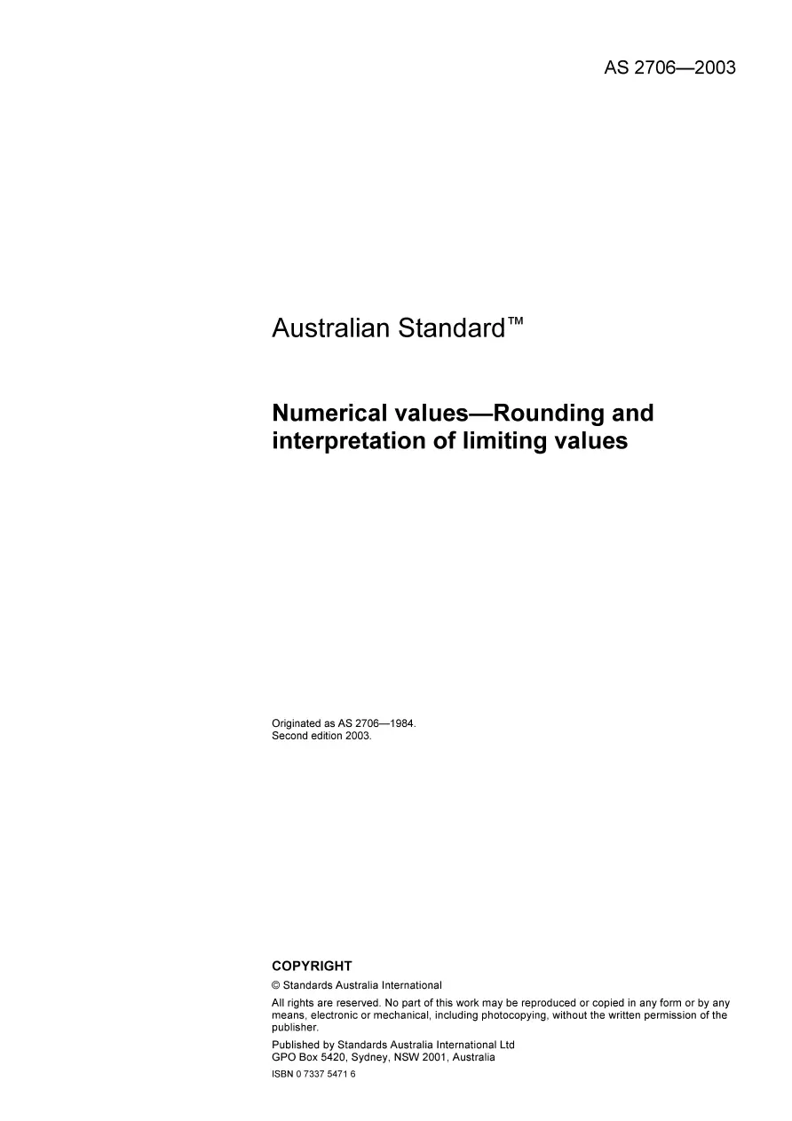 AS 2706-2003 AS 2706-2003 pdf