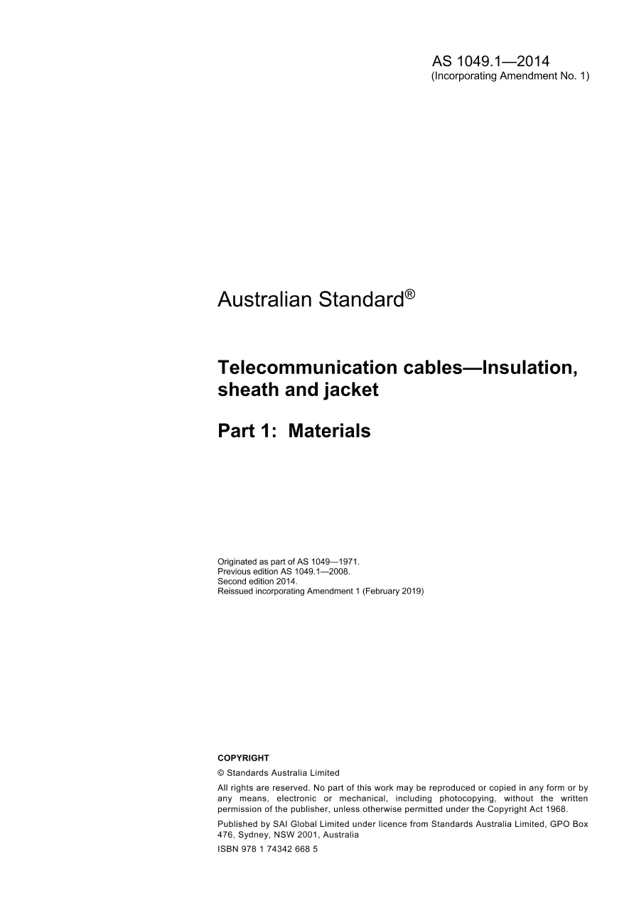 AS 1049.1:2014 AS 1049.1:2014 pdf