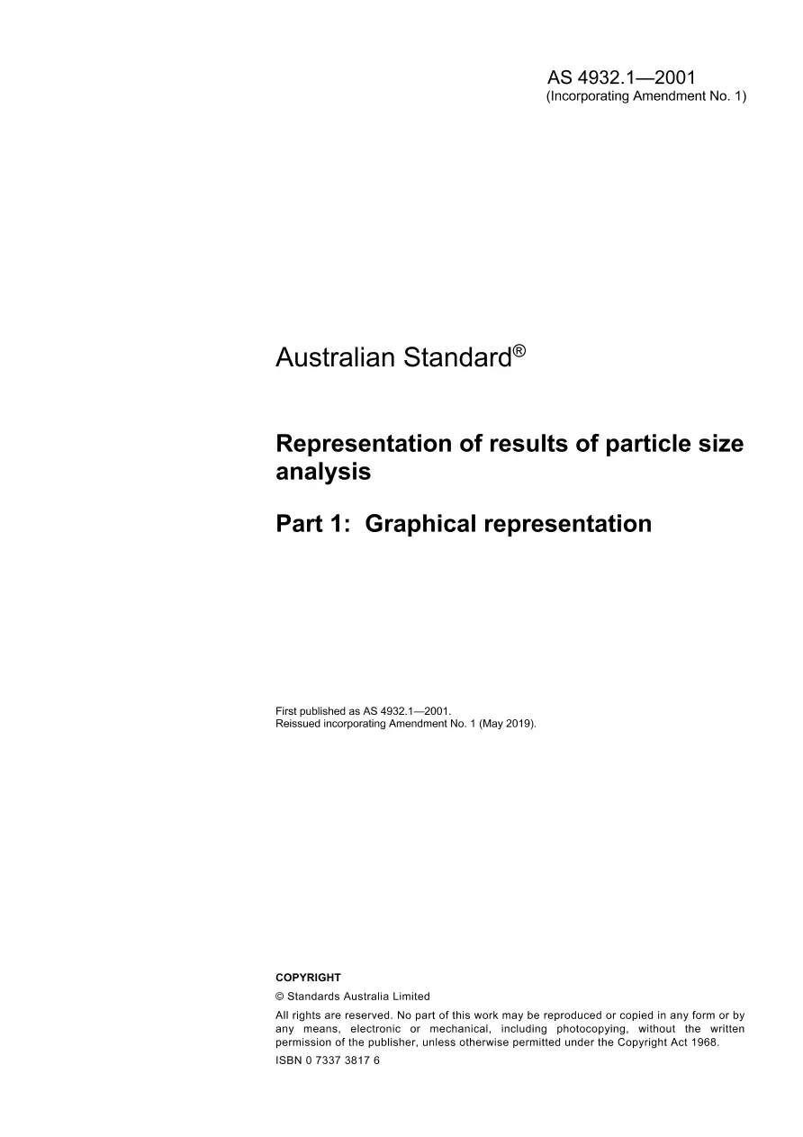 AS 4932.1-2001 AS 4932.1-2001 pdf
