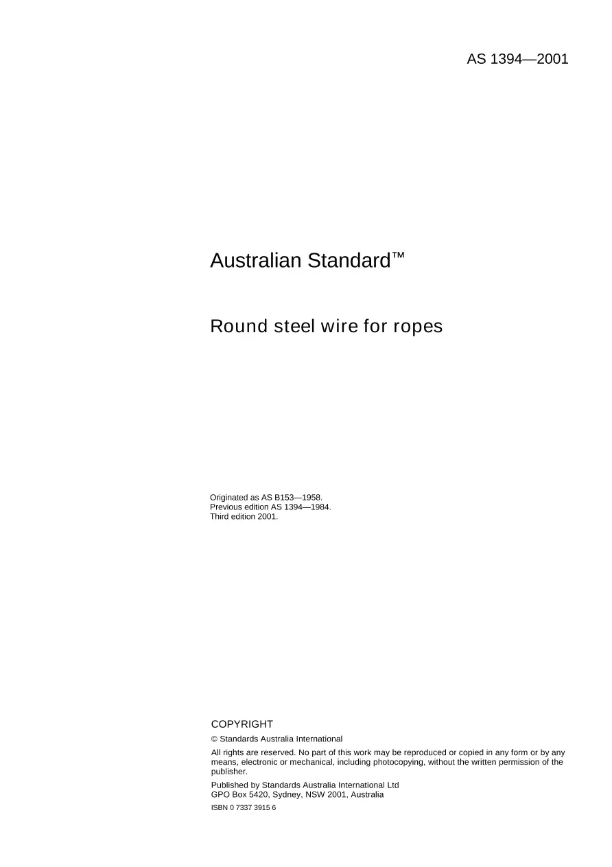 AS 1394-2001 AS 1394-2001 pdf
