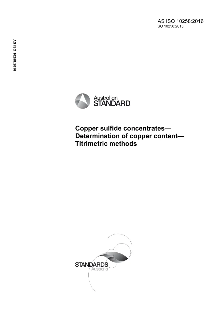 AS ISO 10258:2016 AS ISO 10258:2016 pdf