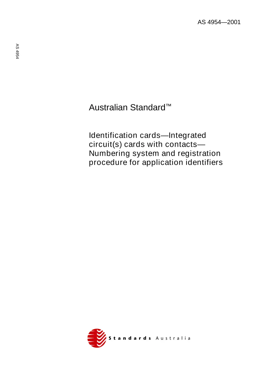 AS 4954-2001 AS 4954-2001 pdf