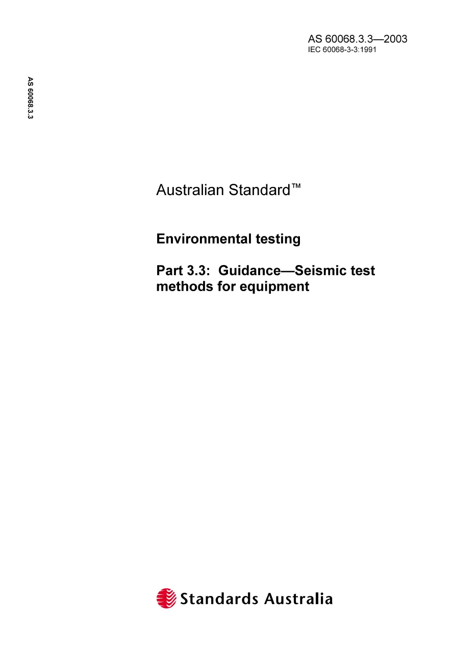 AS 60068.3.3-2003 pdf