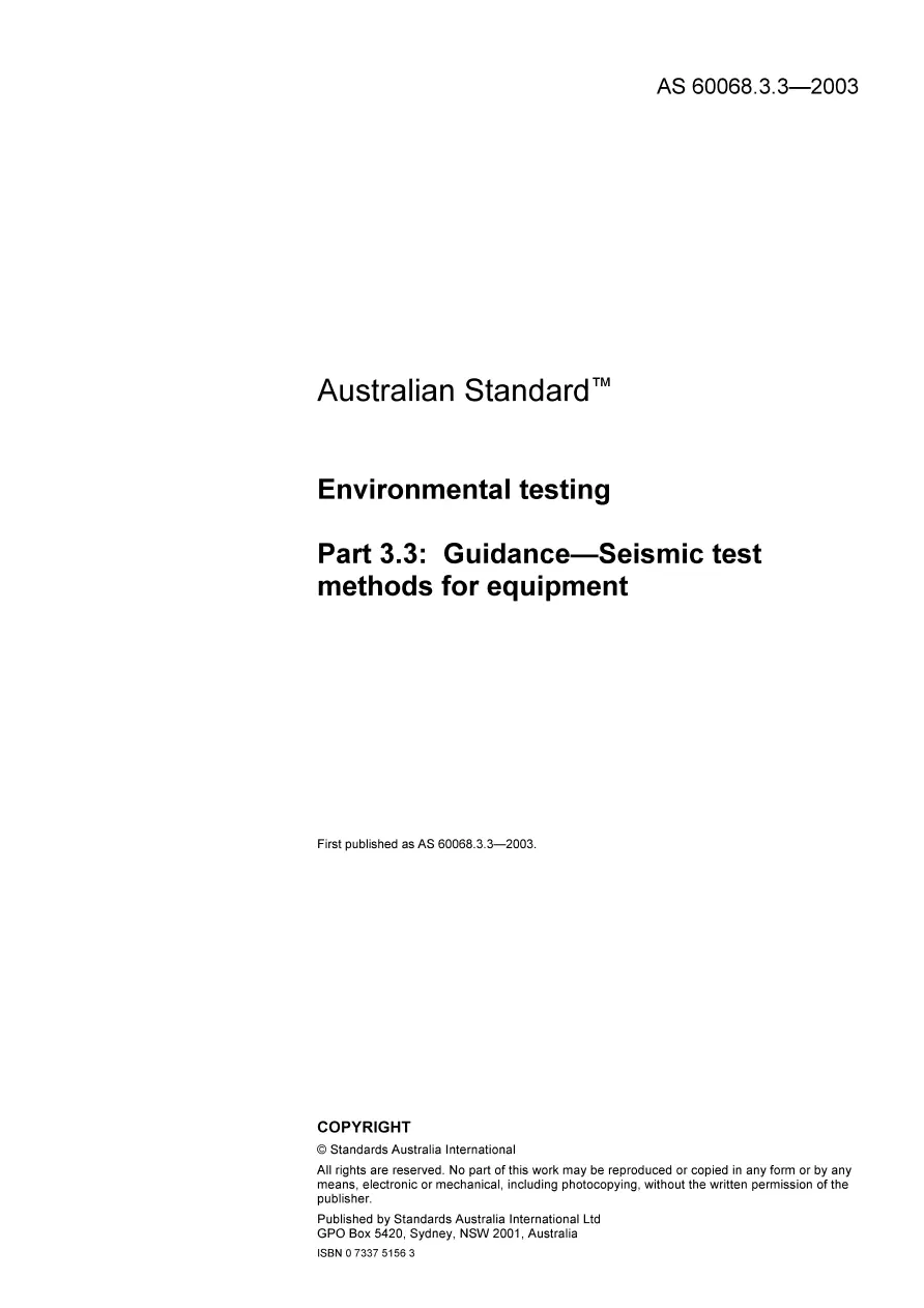 AS 60068.3.3-2003 pdf