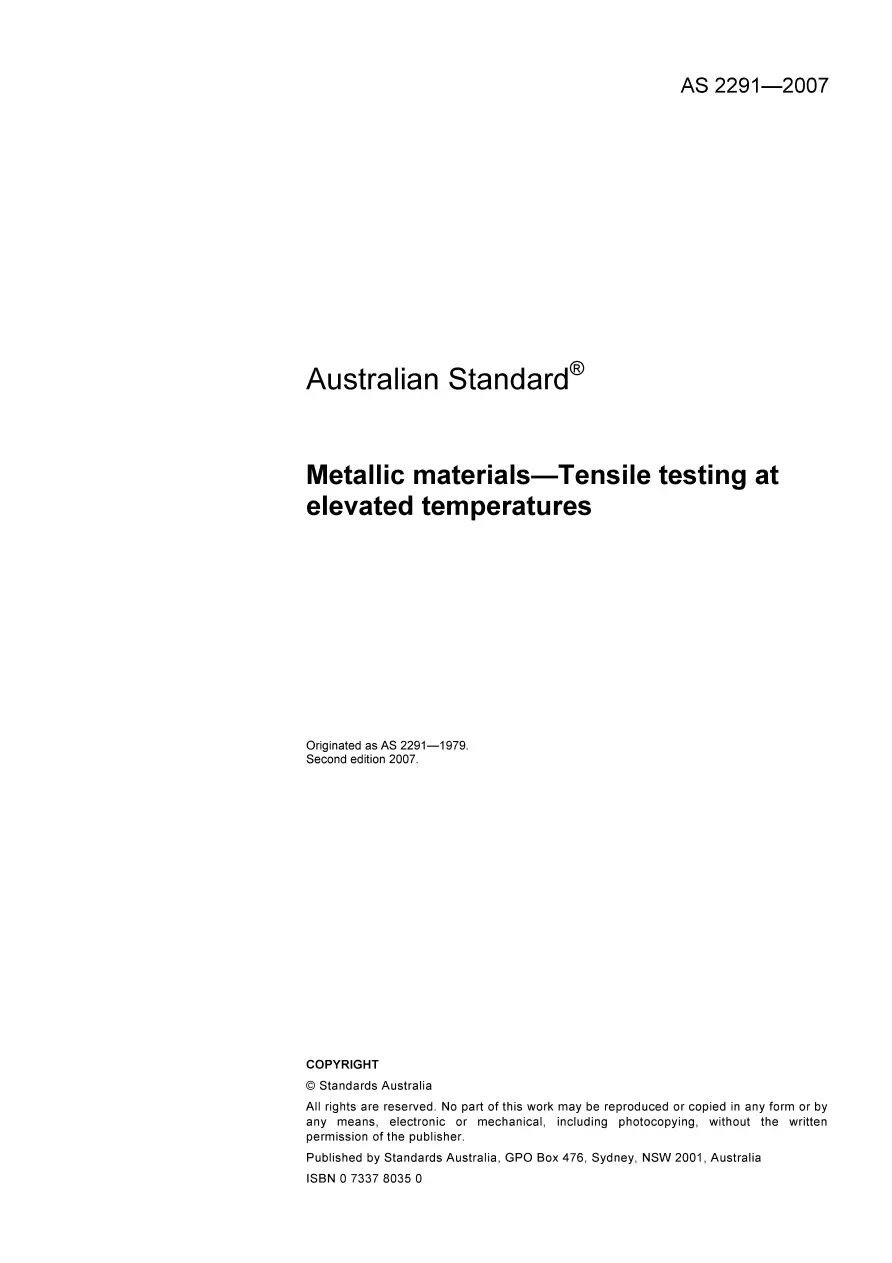 AS 2291-2007 AS 2291-2007 pdf