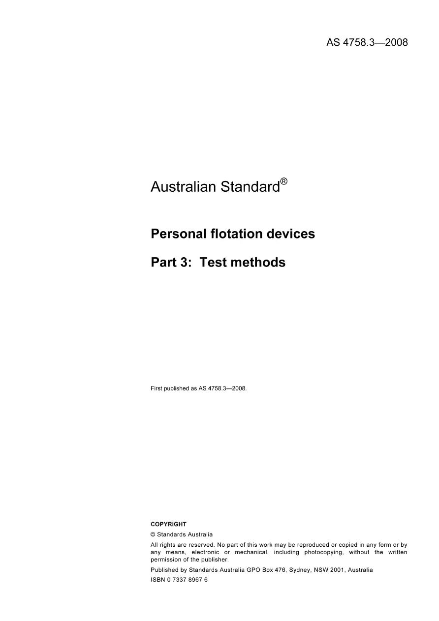 AS 4758.3-2008 AS 4758.3-2008 pdf
