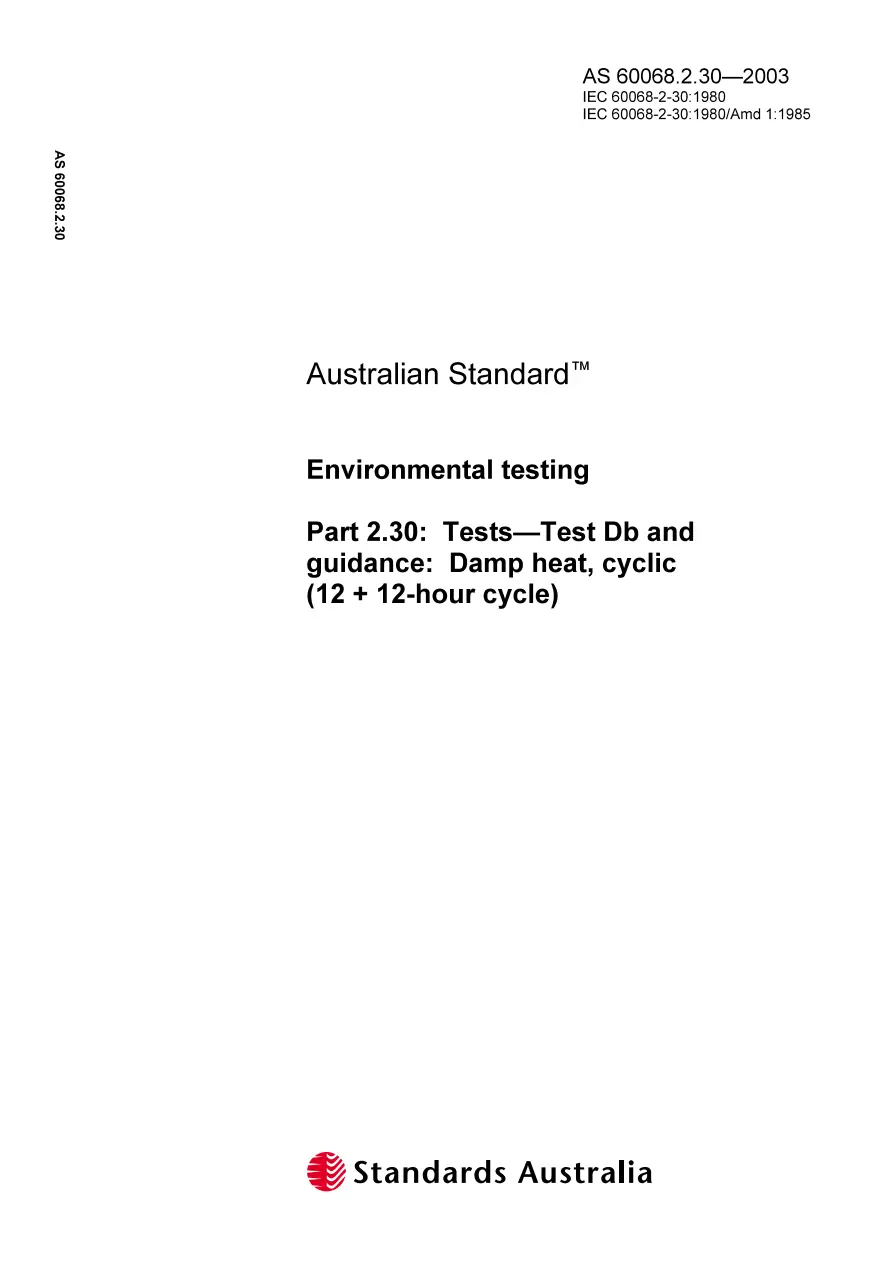 AS 60068.2.30-2003 pdf