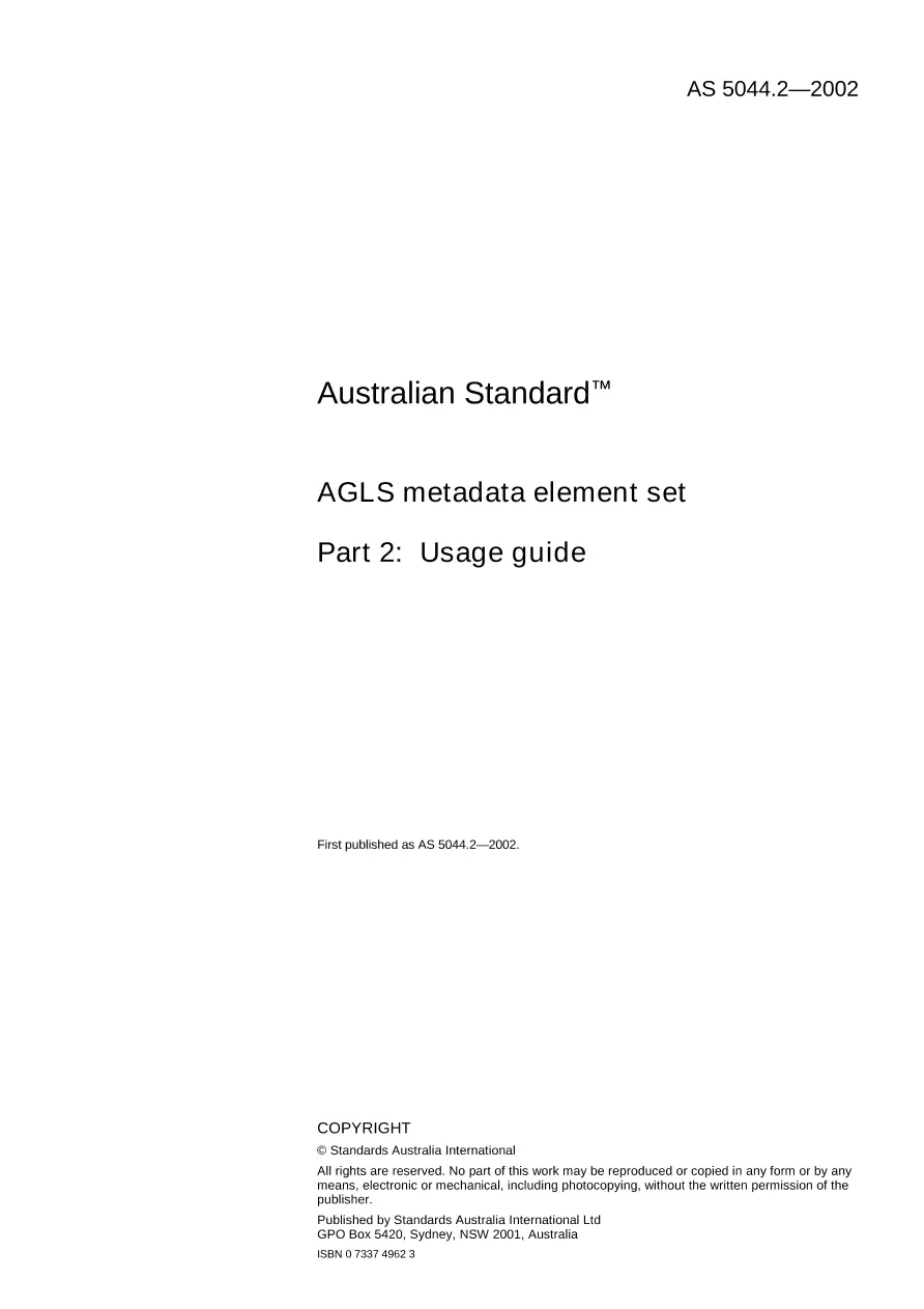 AS 5044.2-2002 pdf