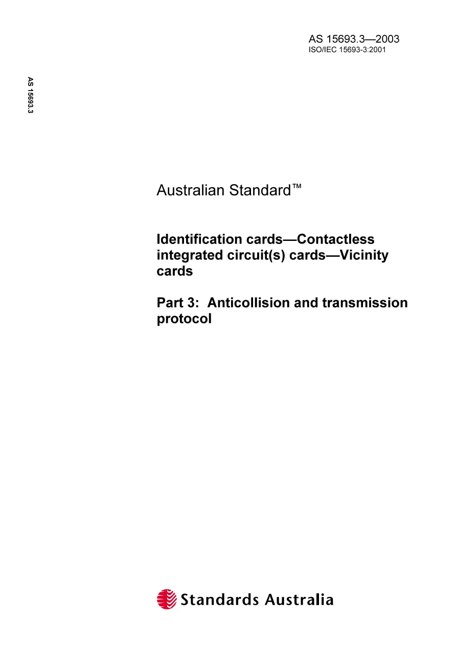 AS 15693.3-2003 AS 15693.3-2003 pdf