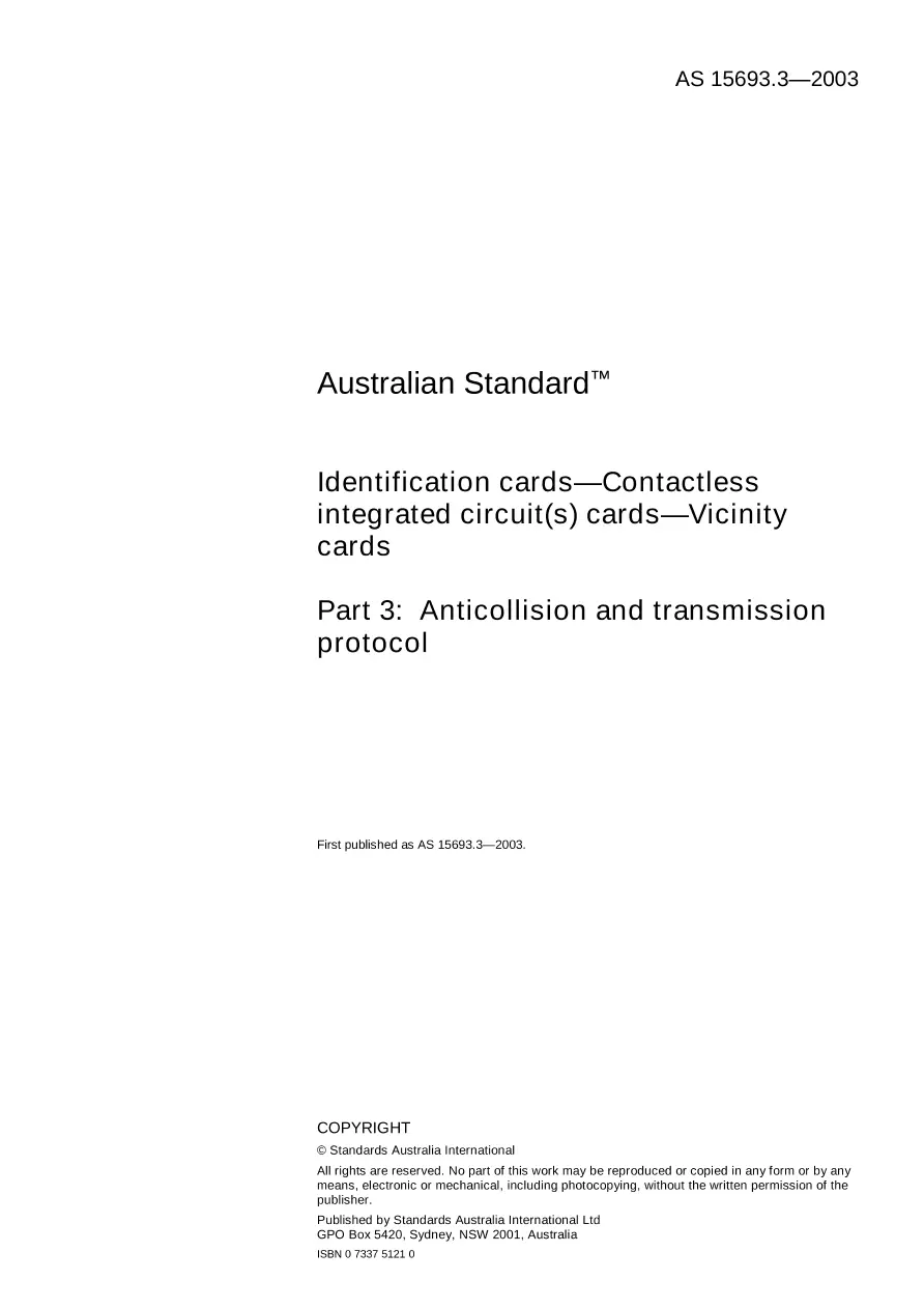 AS 15693.3-2003 AS 15693.3-2003 pdf