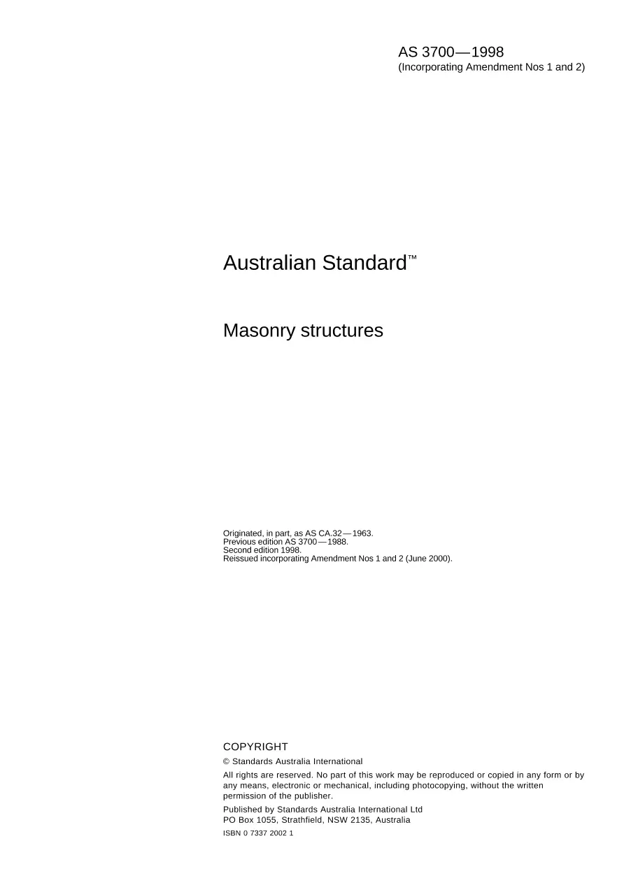 AS 3700-1998 AS 3700-1998 pdf