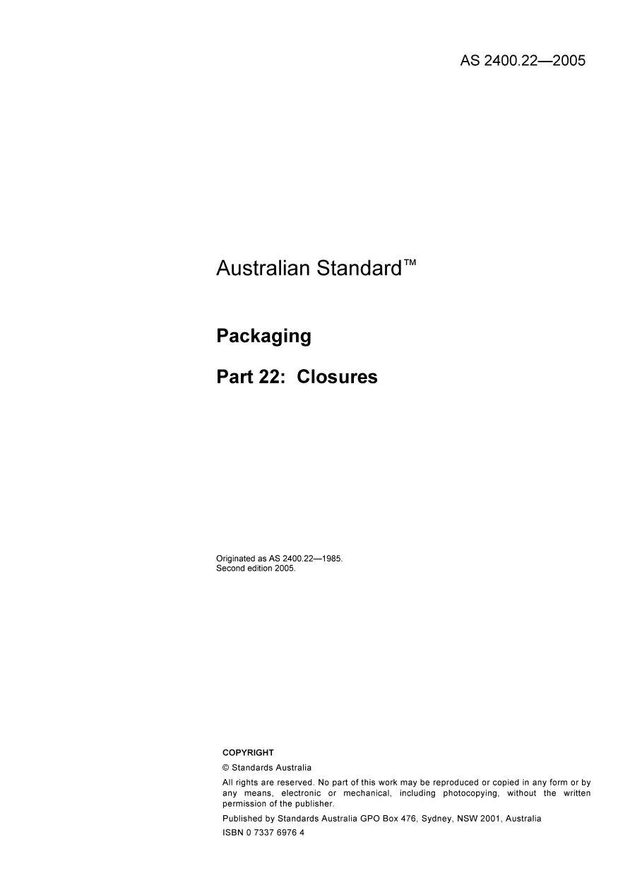 AS 2400.22-2005 AS 2400.22-2005 pdf