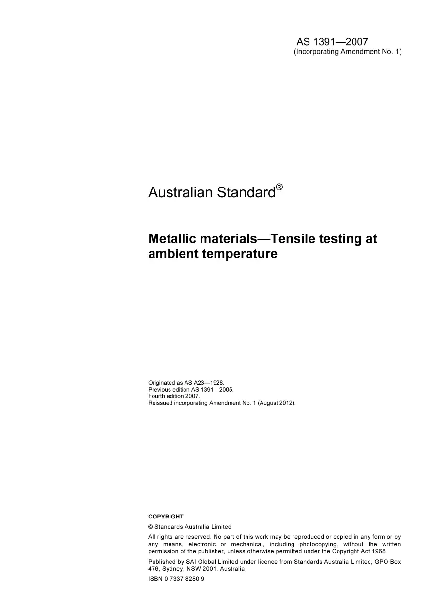 AS 1391-2007 AS 1391-2007 pdf