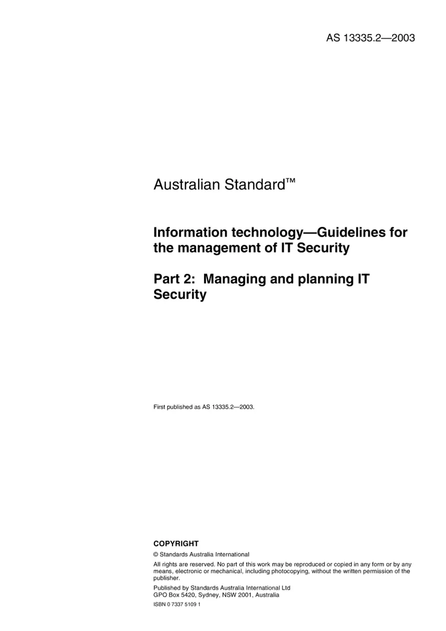AS 13335.2-2003 pdf