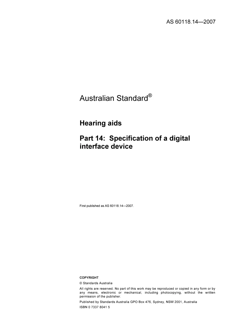 AS 60118.14-2007 AS 60118.14-2007 pdf