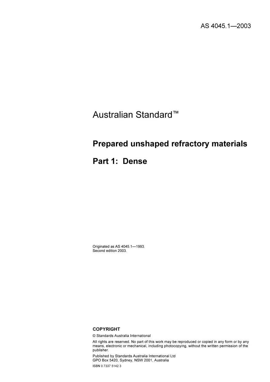 AS 4045.1-2003 pdf