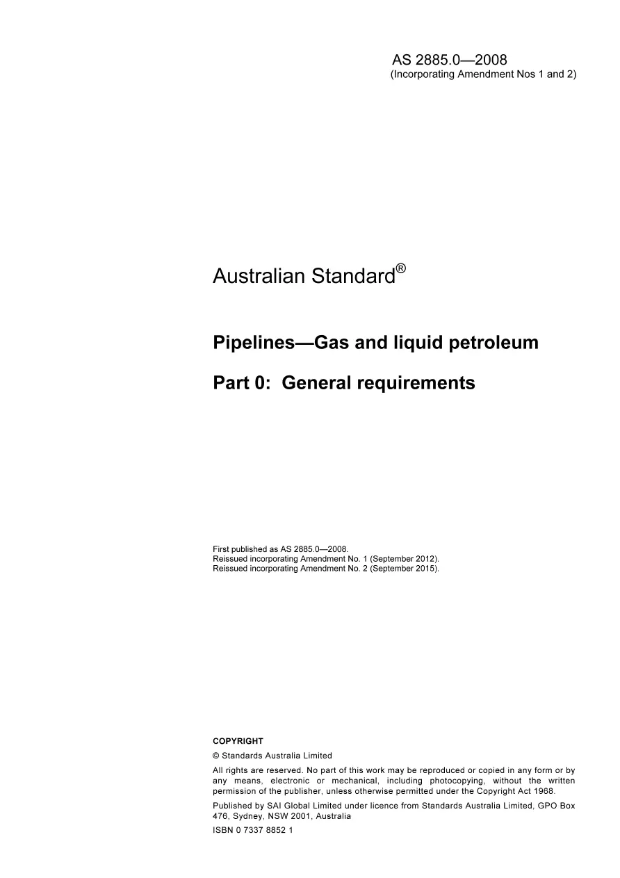 AS 2885.0-2008 AS 2885.0-2008 pdf