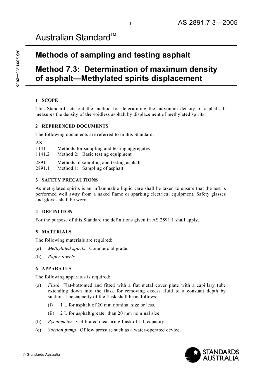 AS 2891.7.3-2005 AS 2891.7.3-2005 pdf