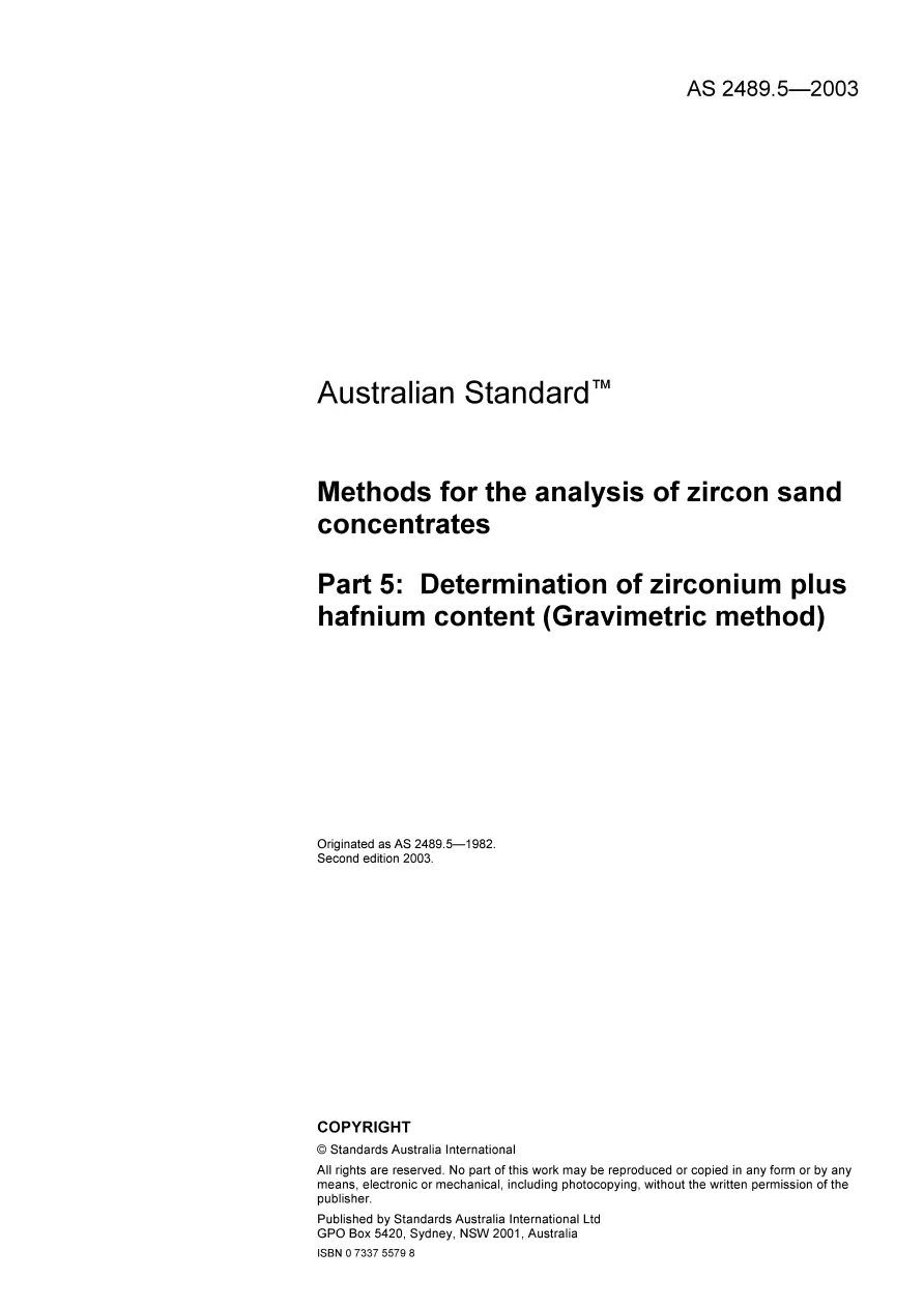 AS 2489.5-2003 AS 2489.5-2003 pdf