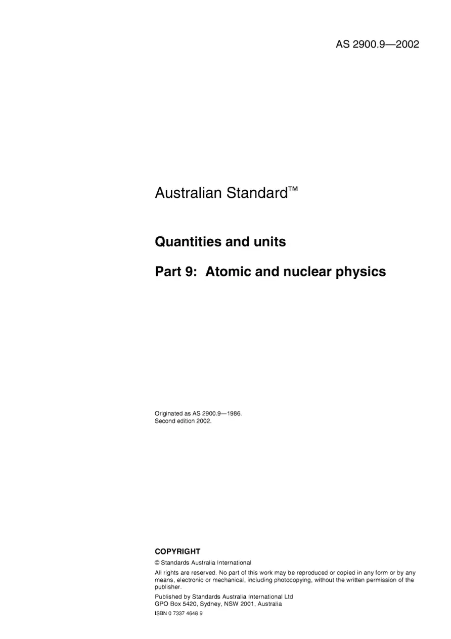 AS 2900.9-2002 pdf