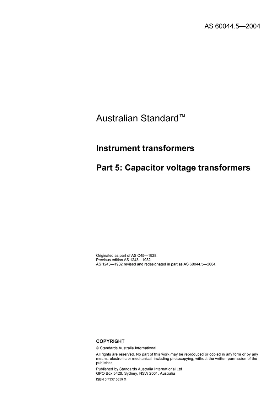 AS 60044.5-2004 pdf
