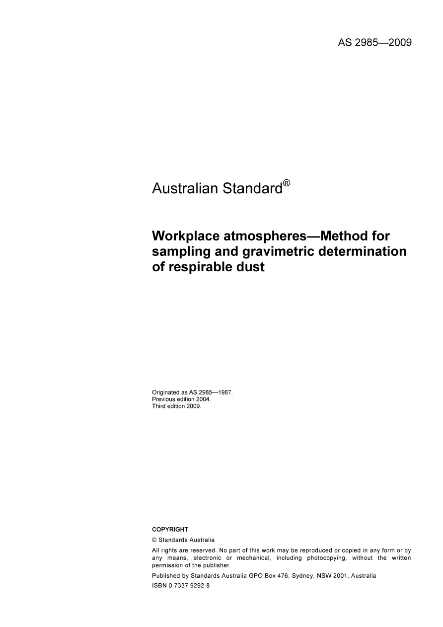 AS 2985-2009 AS 2985-2009 pdf