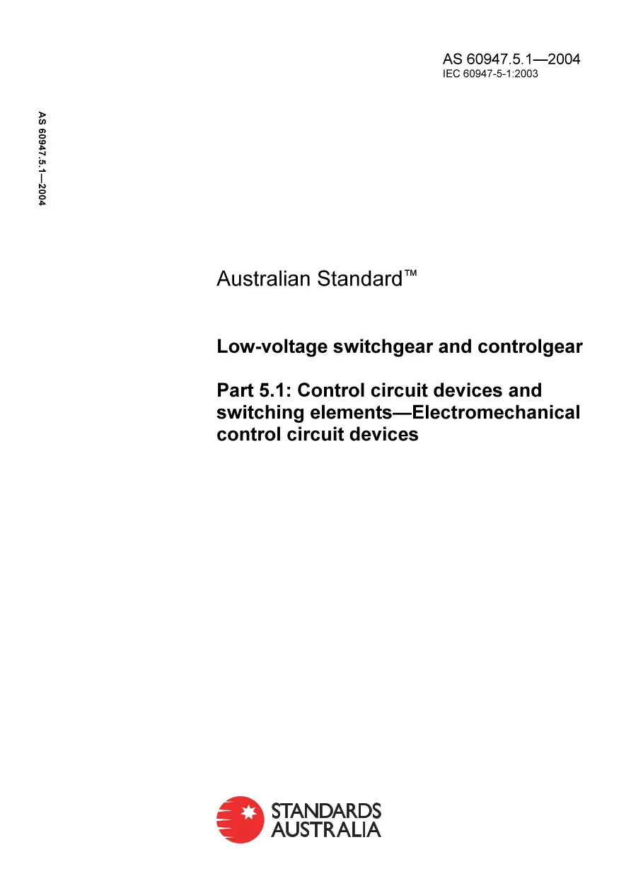 AS 60947.5.1-2004 AS 60947.5.1-2004 pdf
