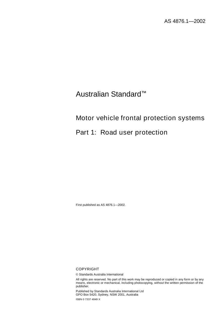 AS 4876.1-2002 AS 4876.1-2002 pdf