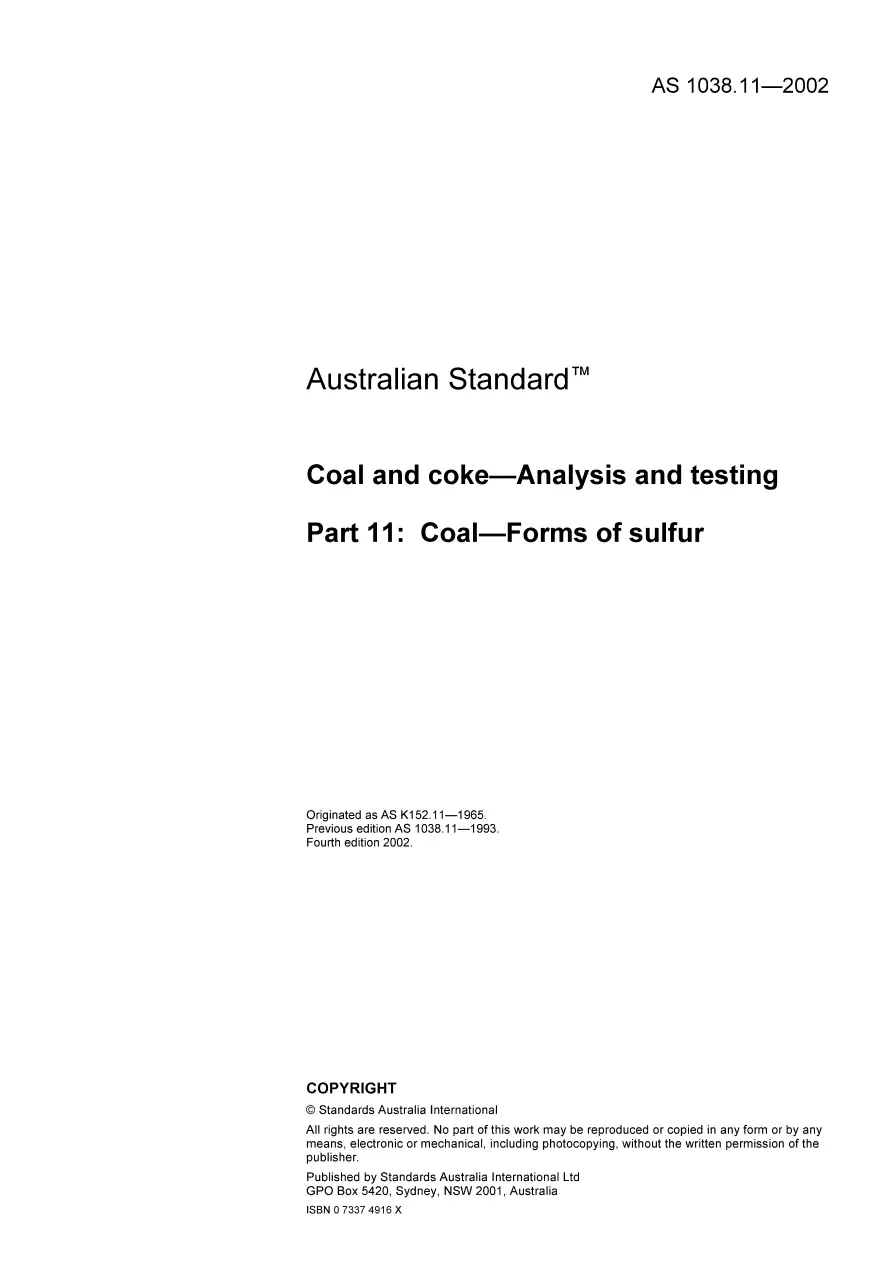 AS 1038.11-2002 AS 1038.11-2002 pdf