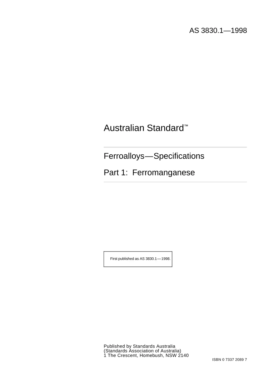 AS 3830.1-1998 pdf
