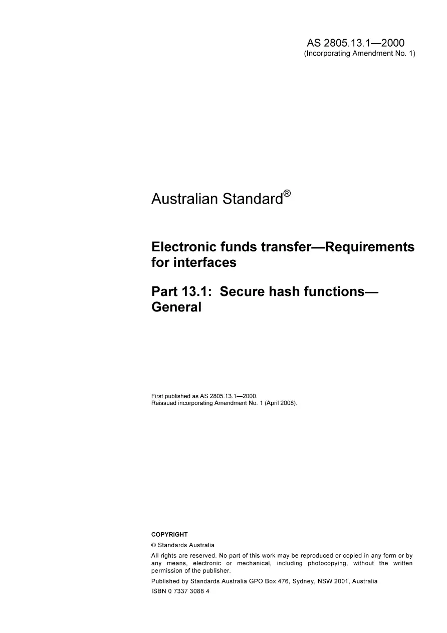 AS 2805.13.1-2000 AS 2805.13.1-2000 pdf