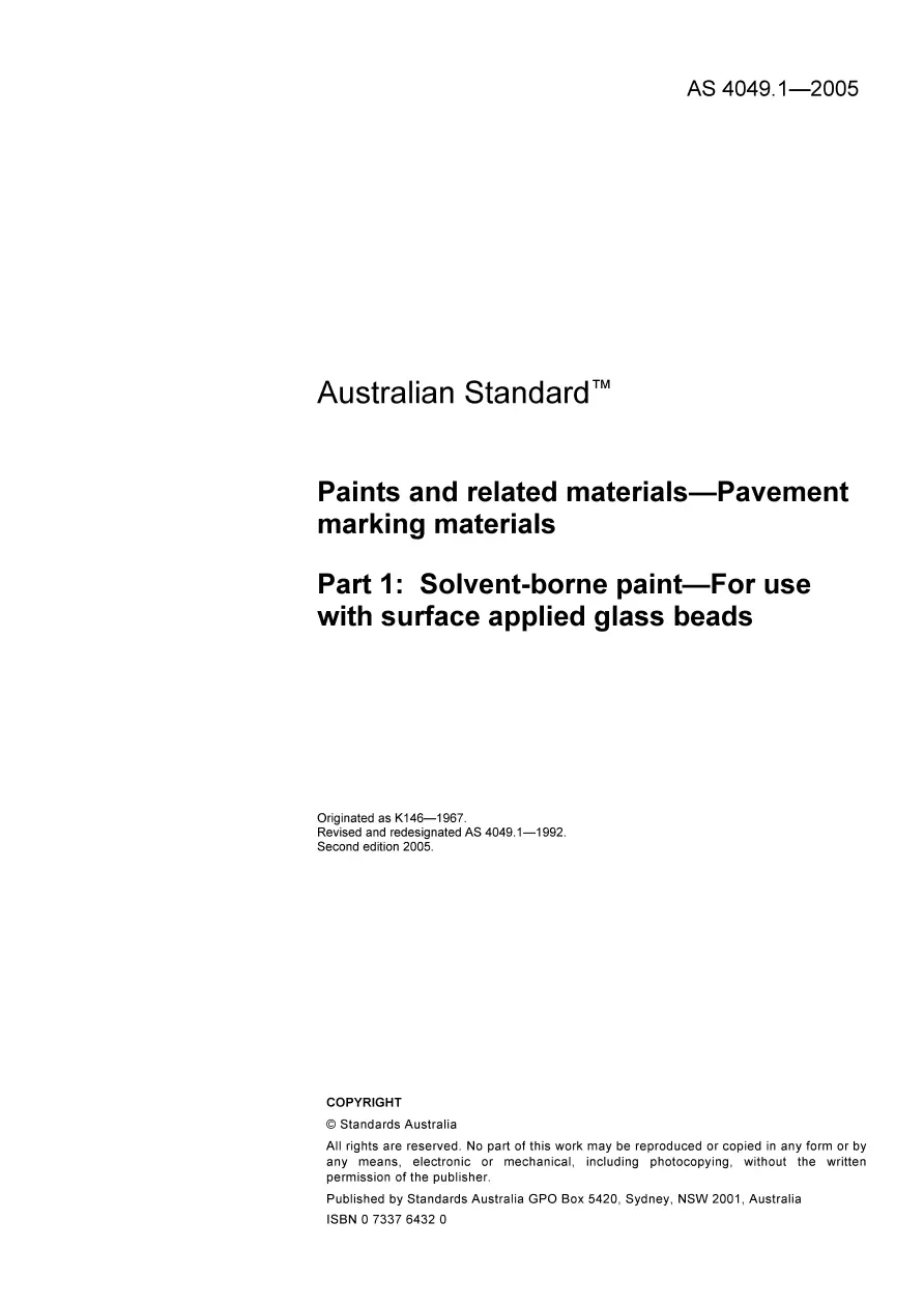 AS 4049.1-2005 pdf