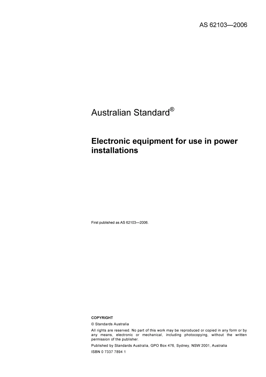 AS 62103-2006 AS 62103-2006 pdf