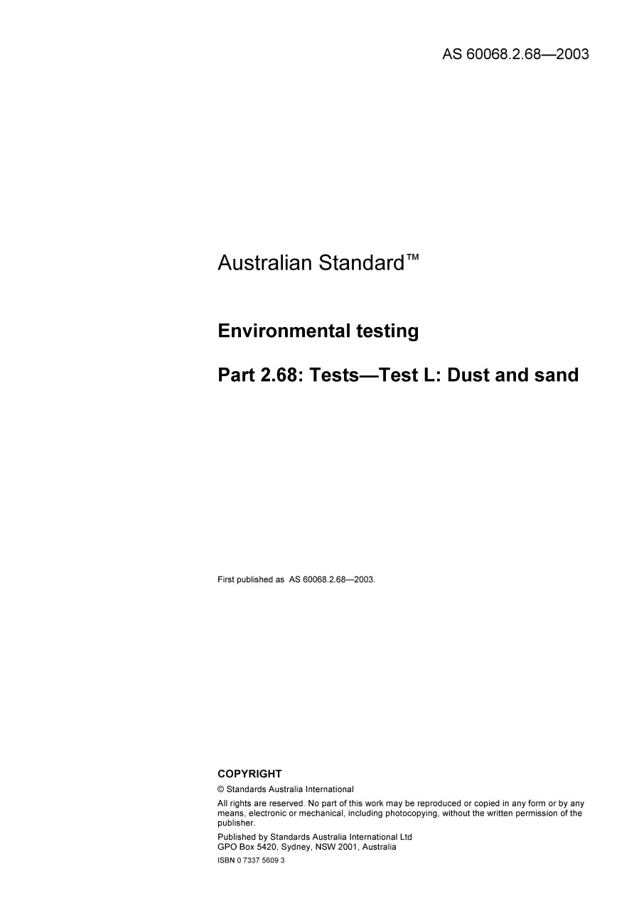 AS 60068.2.68-2003 pdf