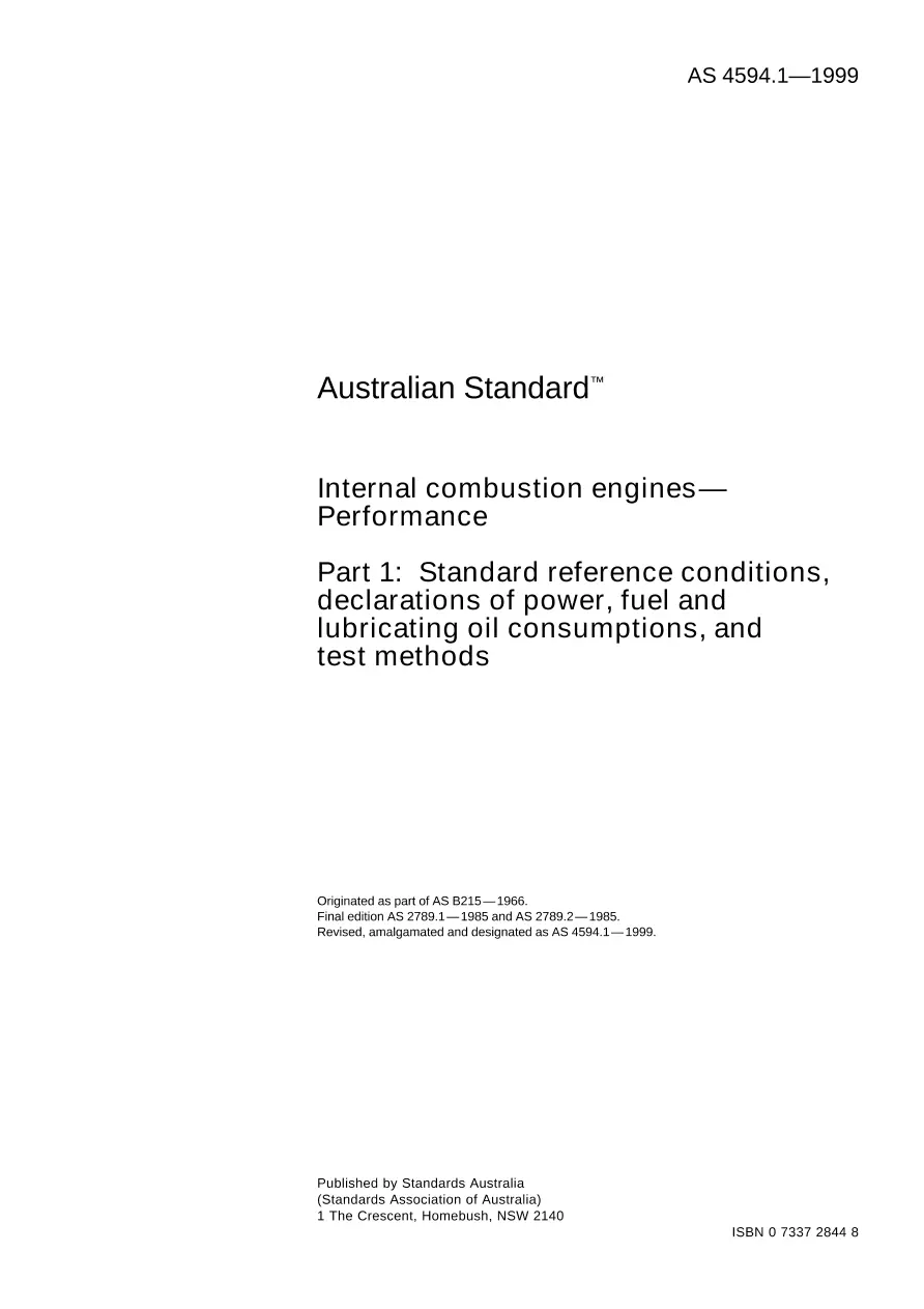 AS 4594.1-1999 AS 4594.1-1999 pdf
