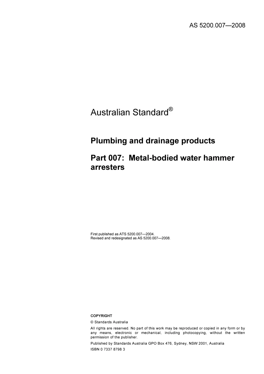 AS 5200.007-2008 pdf