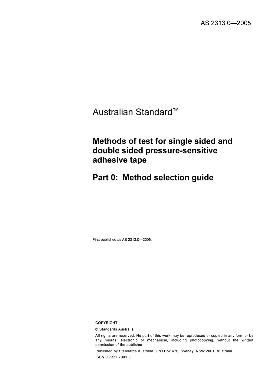 AS 2313.0-2005 pdf