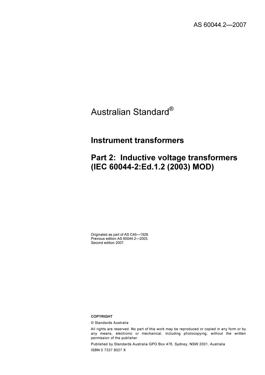 AS 60044.2-2007 AS 60044.2-2007 pdf