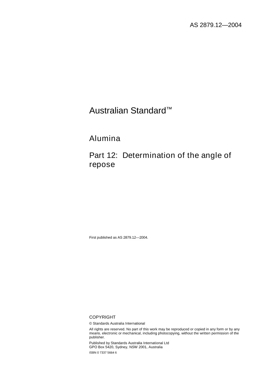 AS 2879.12-2004 AS 2879.12-2004 pdf
