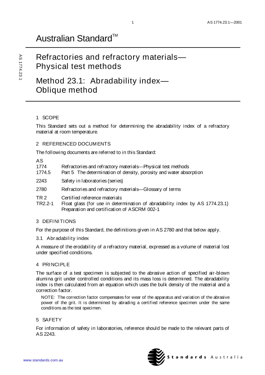 AS 1774.23.1-2001 AS 1774.23.1-2001 pdf